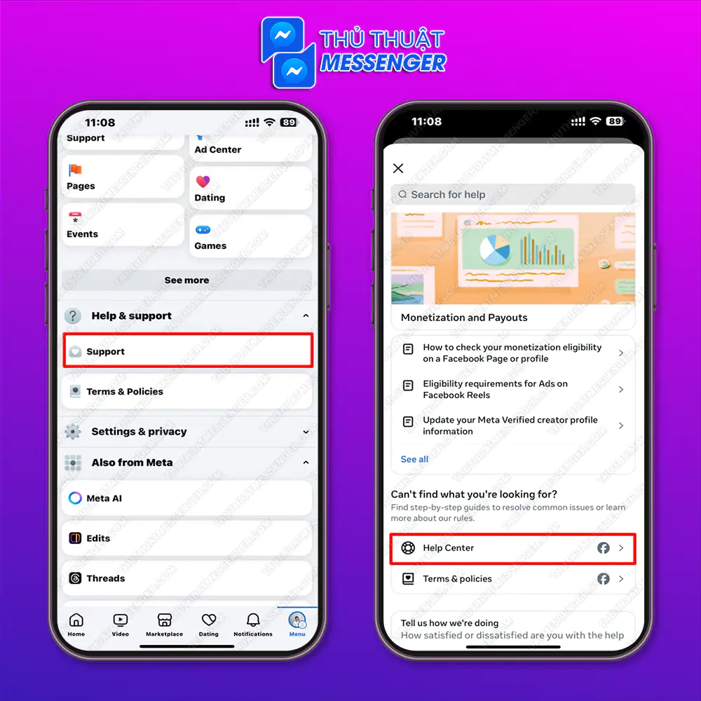 Báo cáo ngay lên Facebook