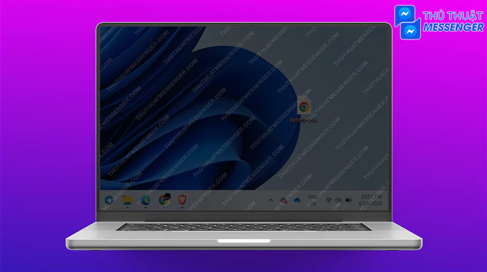 Bước 1: Chọn phần màn hình bạn muốn chụp để gửi qua Mess > Nhấn Win + Prtsc hoặc Fn + Win + Prtsc.