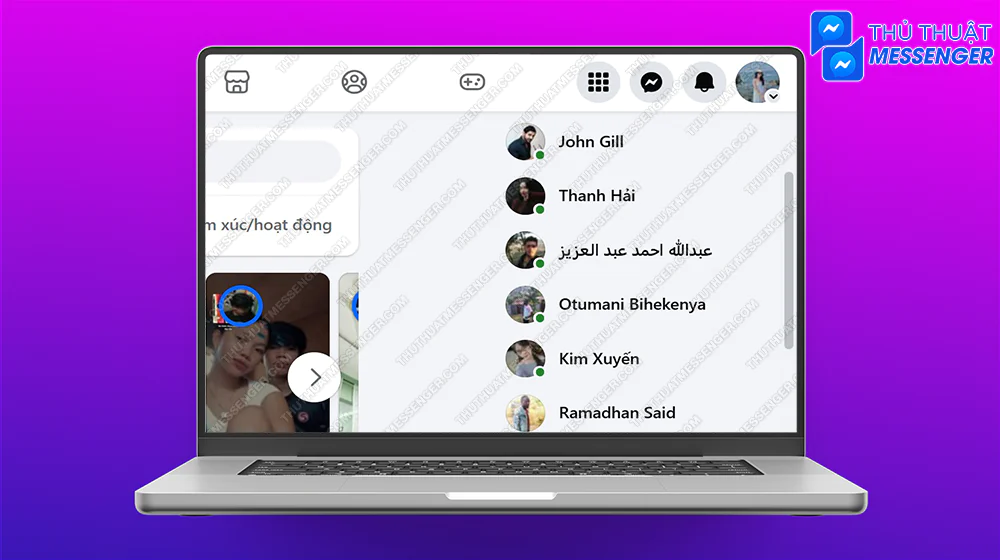 Bước 1: Truy cập vào nền tảng Facebook trên trình duyệt Web.