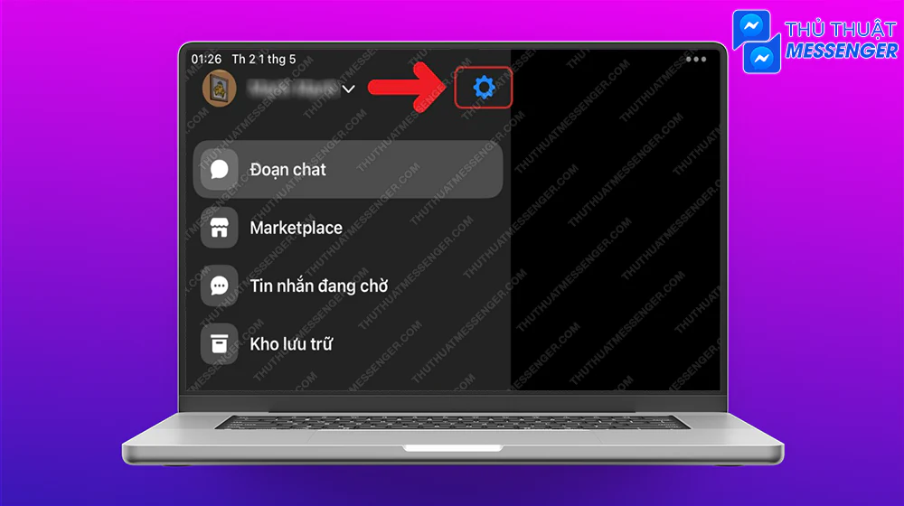 Bước 2: Chọn Cài đặt.