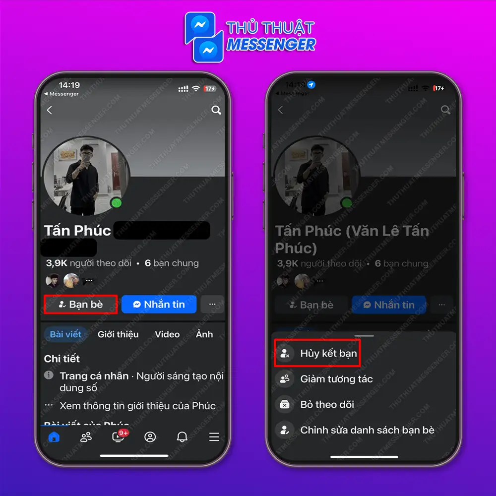 Bước 2: Chọn “Bạn bè”.