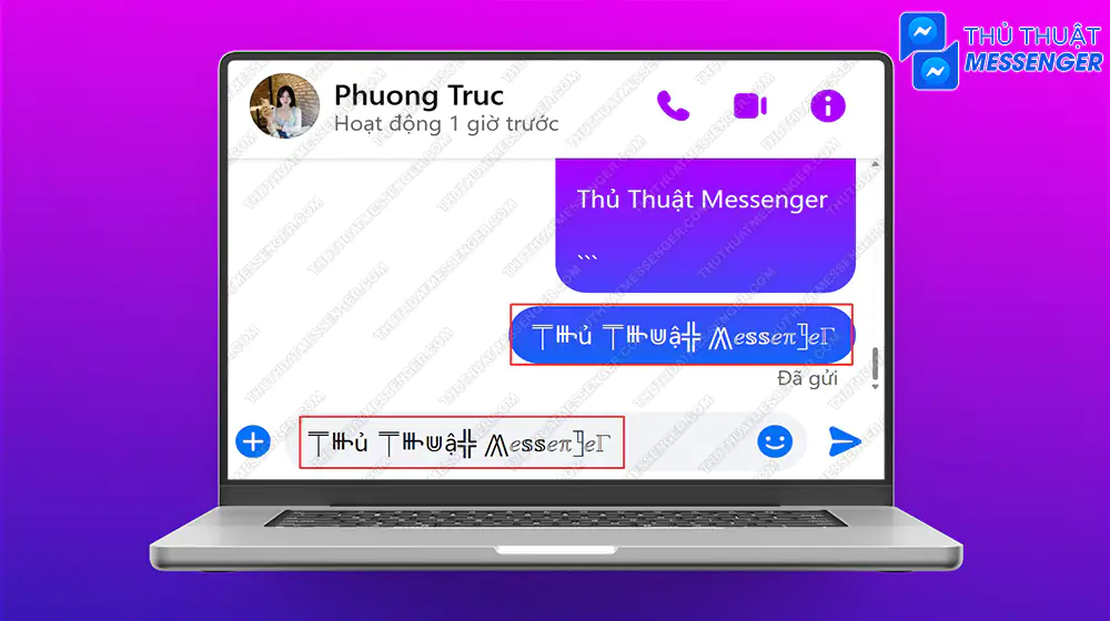 Bước 2: Vào đoạn chat bạn muốn nhắn > Dán text vừa copy và Gửi.