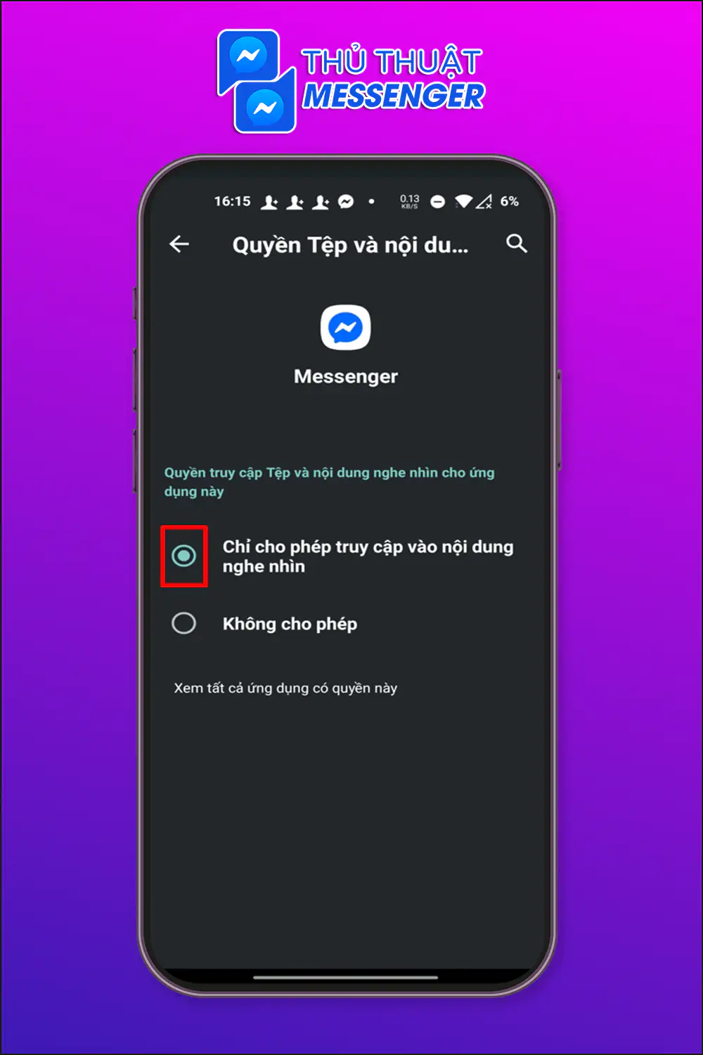 Thực hiện chi tiết cùng Android