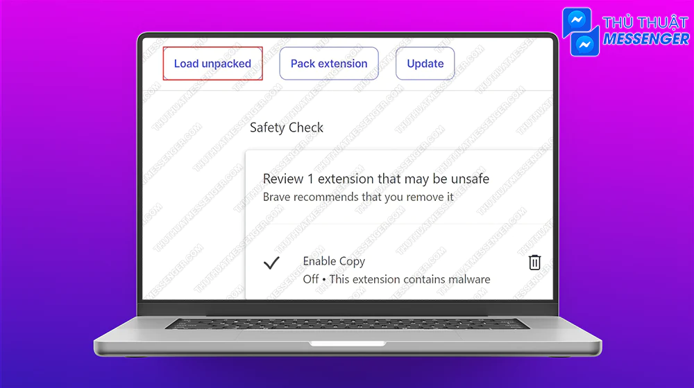 Bước 3: Nhấn chọn vào mục Tải tiện ích đã giải nén > Chọn file vừa được giải nén.