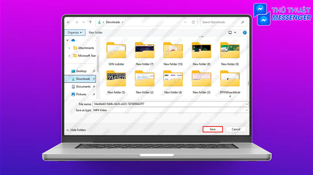 Bước 3: Chọn Lưu về máy.