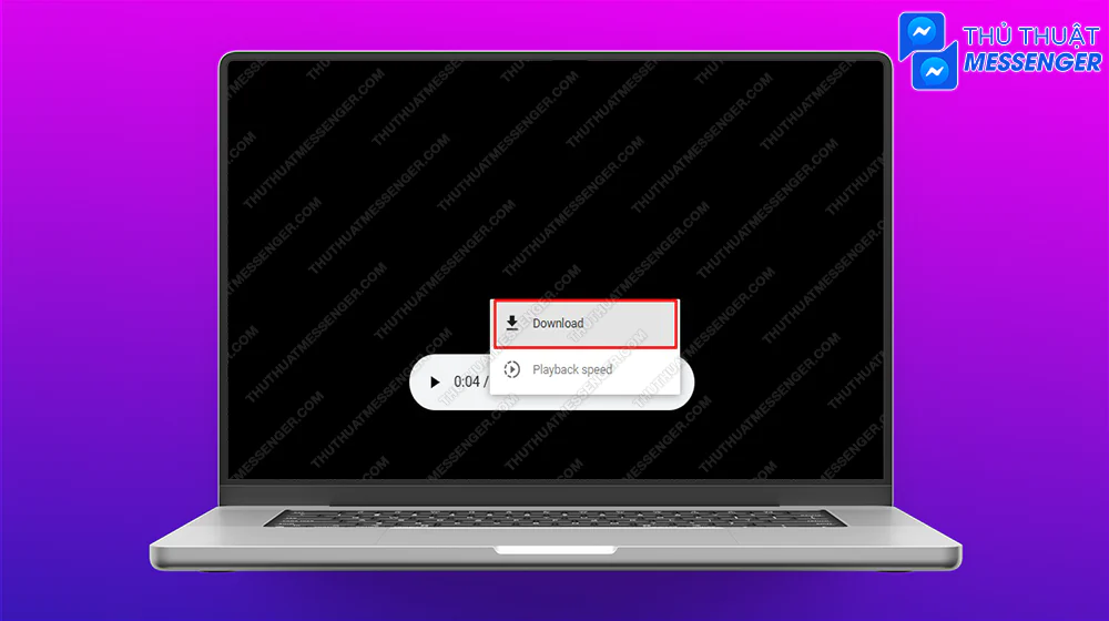 Bước 3: Nhấn vào nút 3 chấm > Tải về.