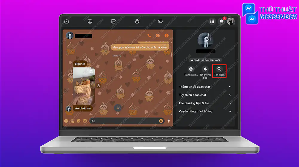 Bước 3: Chọn “Tìm kiếm”.