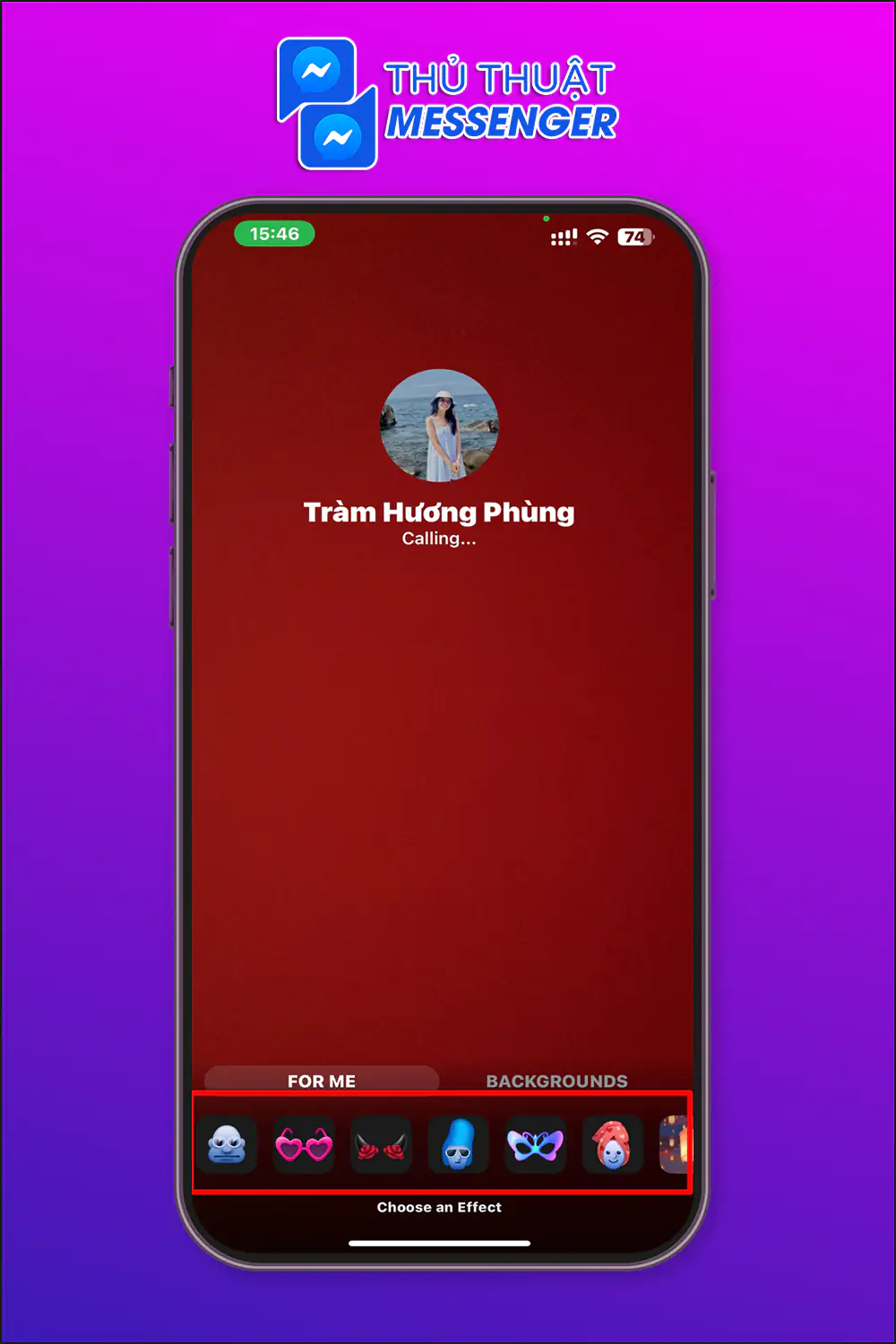 Bước 2: Nhấn chọn biểu tượng mặt cười > Chọn các filter mà bản thân cảm thấy thích.