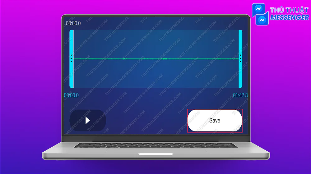 Bước 5: Lưu lại file ghi âm.