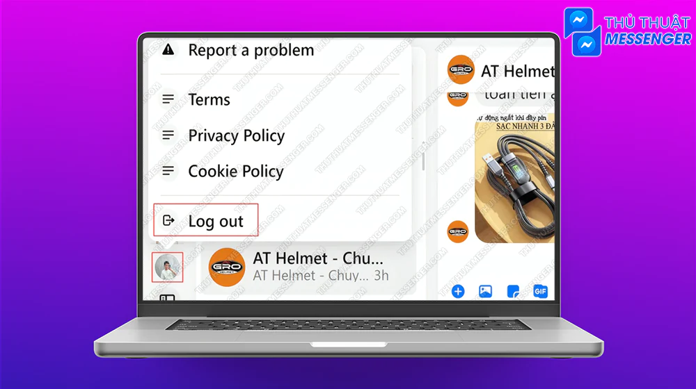 Cách đăng xuất khỏi Mess bằng máy tính dễ hiểu