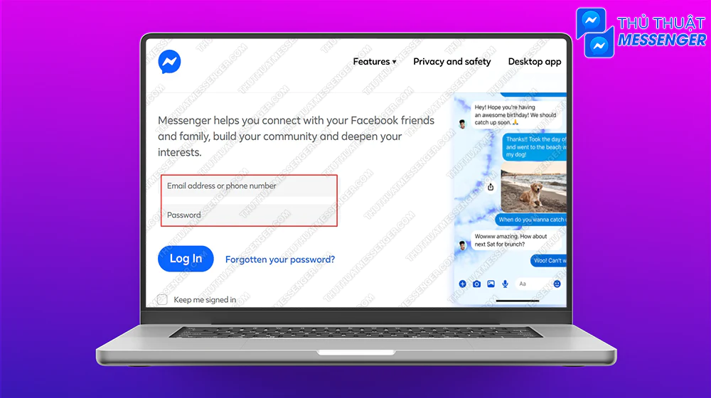 Hướng dẫn cách đăng nhập Messenger trên máy tính dễ nhớ