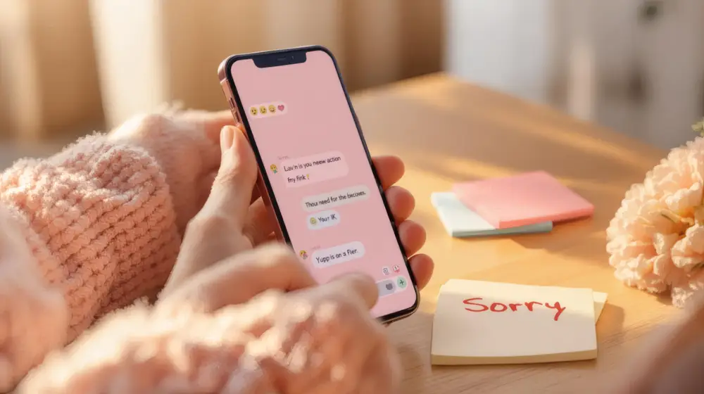 Lưu ý quan trọng khi viết tin nhắn xin lỗi người yêu