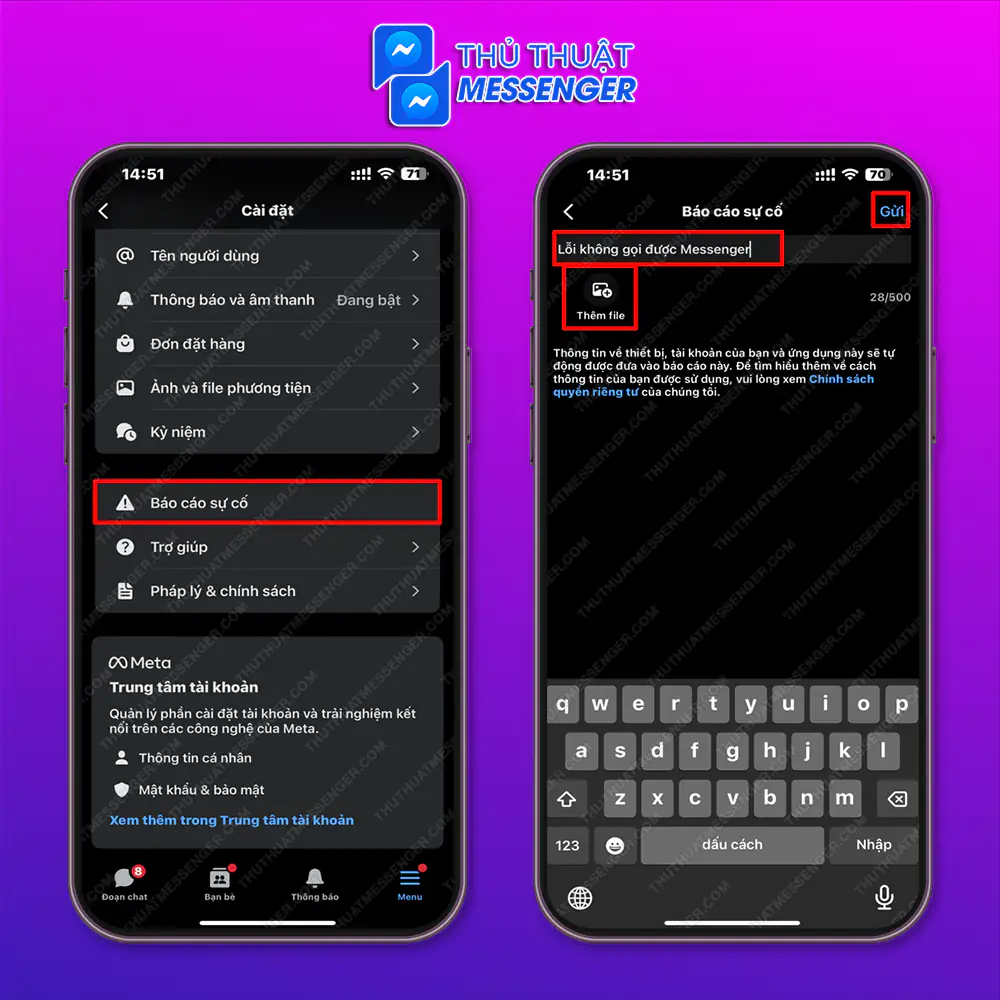 Nền tảng Facebook/Messenger bị lỗi
