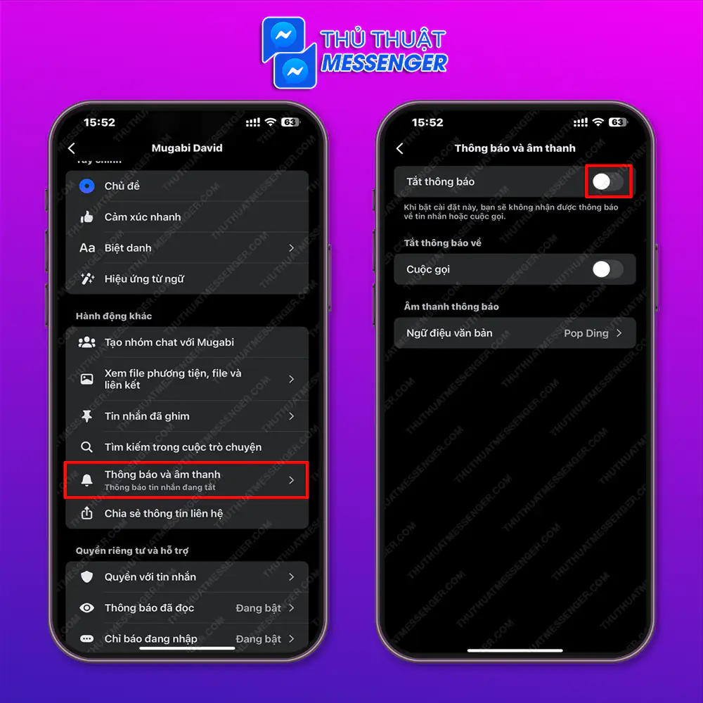 Tắt tiếng nhưng không hay biết