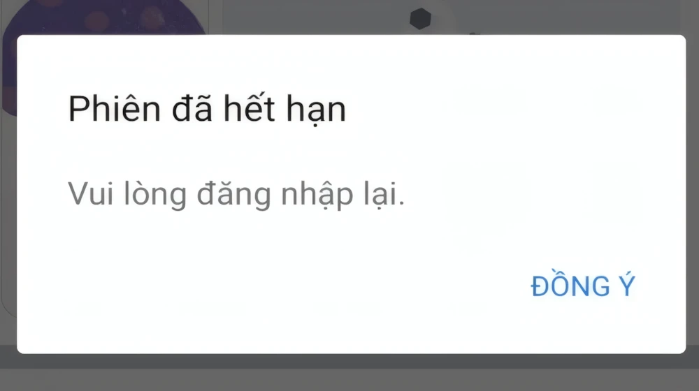 Thông báo phiên đã hết hạn Messenger là gì