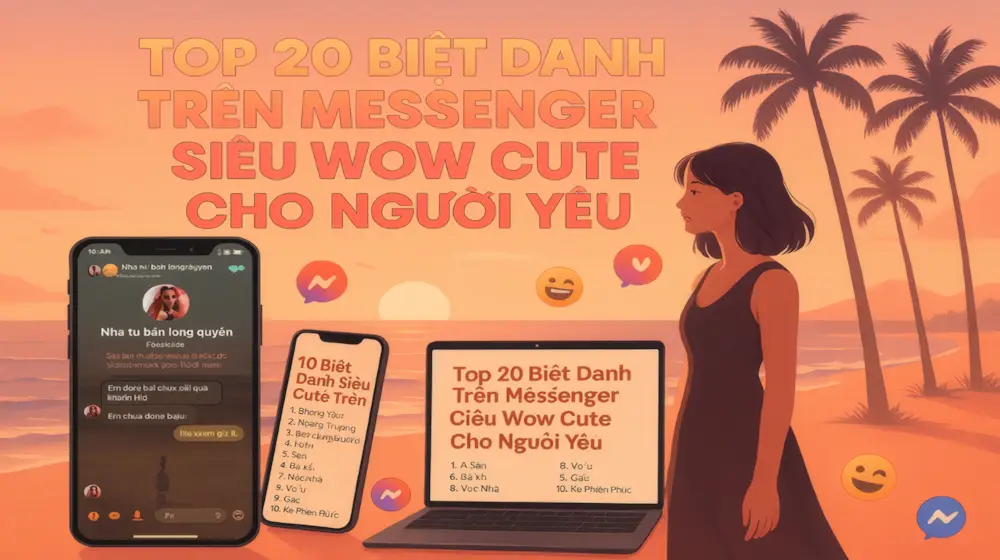 Top 20 biệt danh trên messenger siêu wow cute cho người yêu