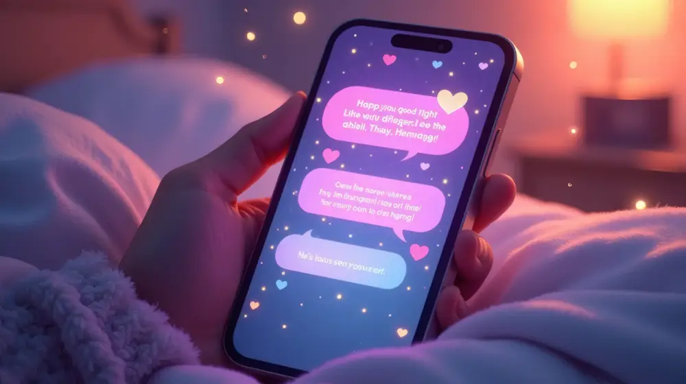 Viết mess dài chúc ngủ ngon cho người yêu theo kiểu hài hước